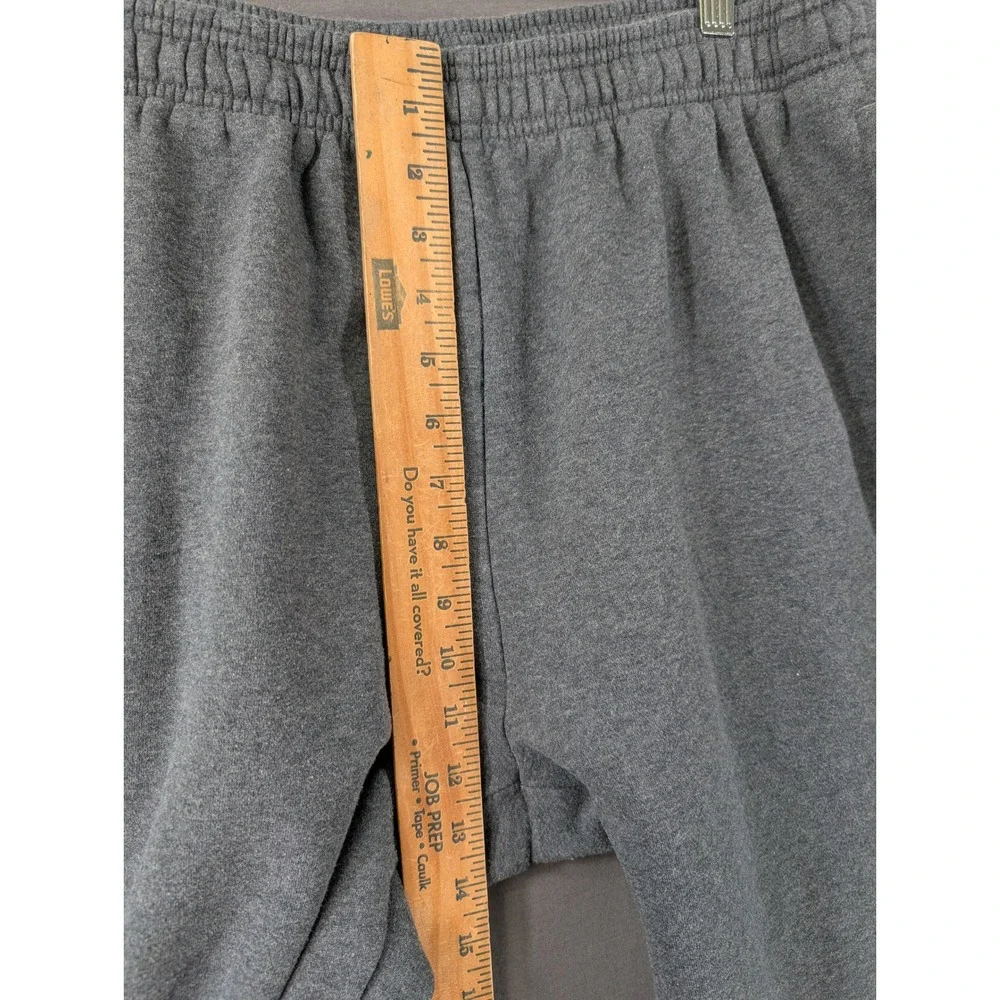 Adidas Mens Gray Fleece Jogger‎ Sweatpants 3 Stripe Athletic Pants XL